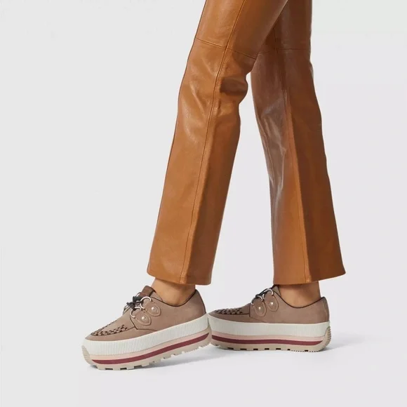 COACH • Platform Sneaker creeper chunky purple suede leather lug sole grunge - Picture 2 of 13